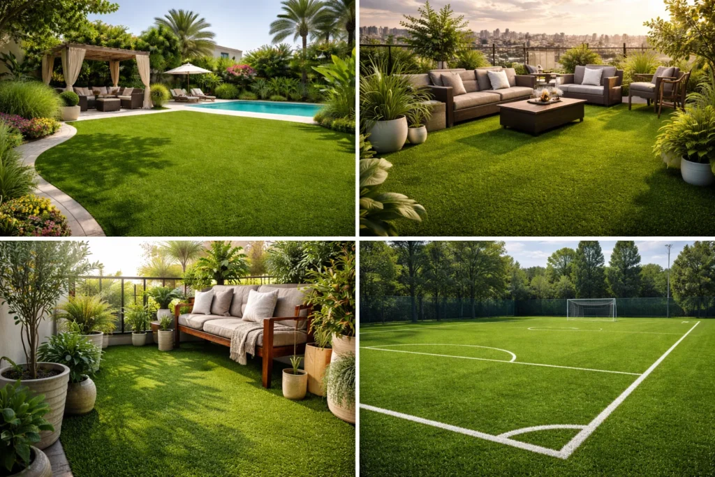 دليل صيانة العشب الصناعي